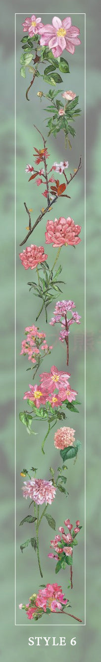 Floral and Botanical Clear Tape