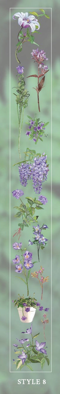 Floral and Botanical Clear Tape