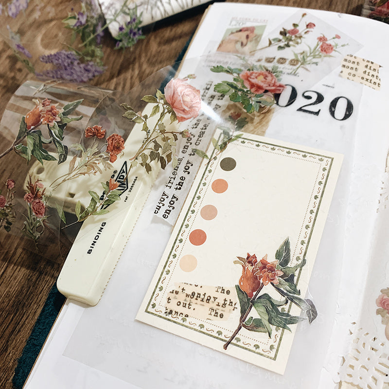 Floral and Botanical Clear Tape