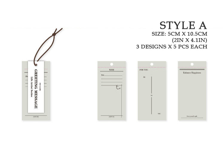 Assorted Cardstock Hang Tags