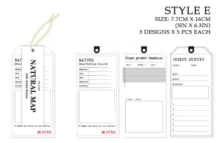 Assorted Cardstock Hang Tags