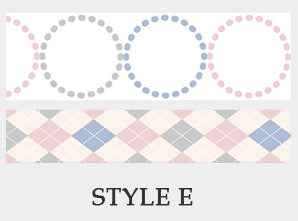 Dots and Checkers Pattern Washi Tape