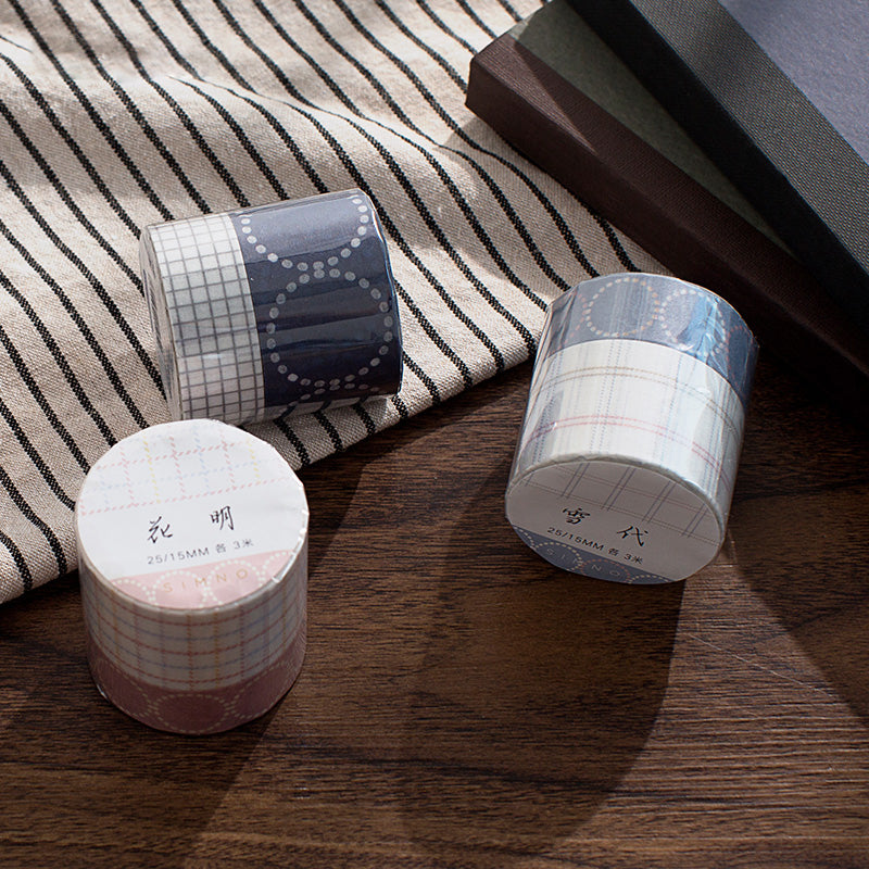 Dots and Checkers Pattern Washi Tape