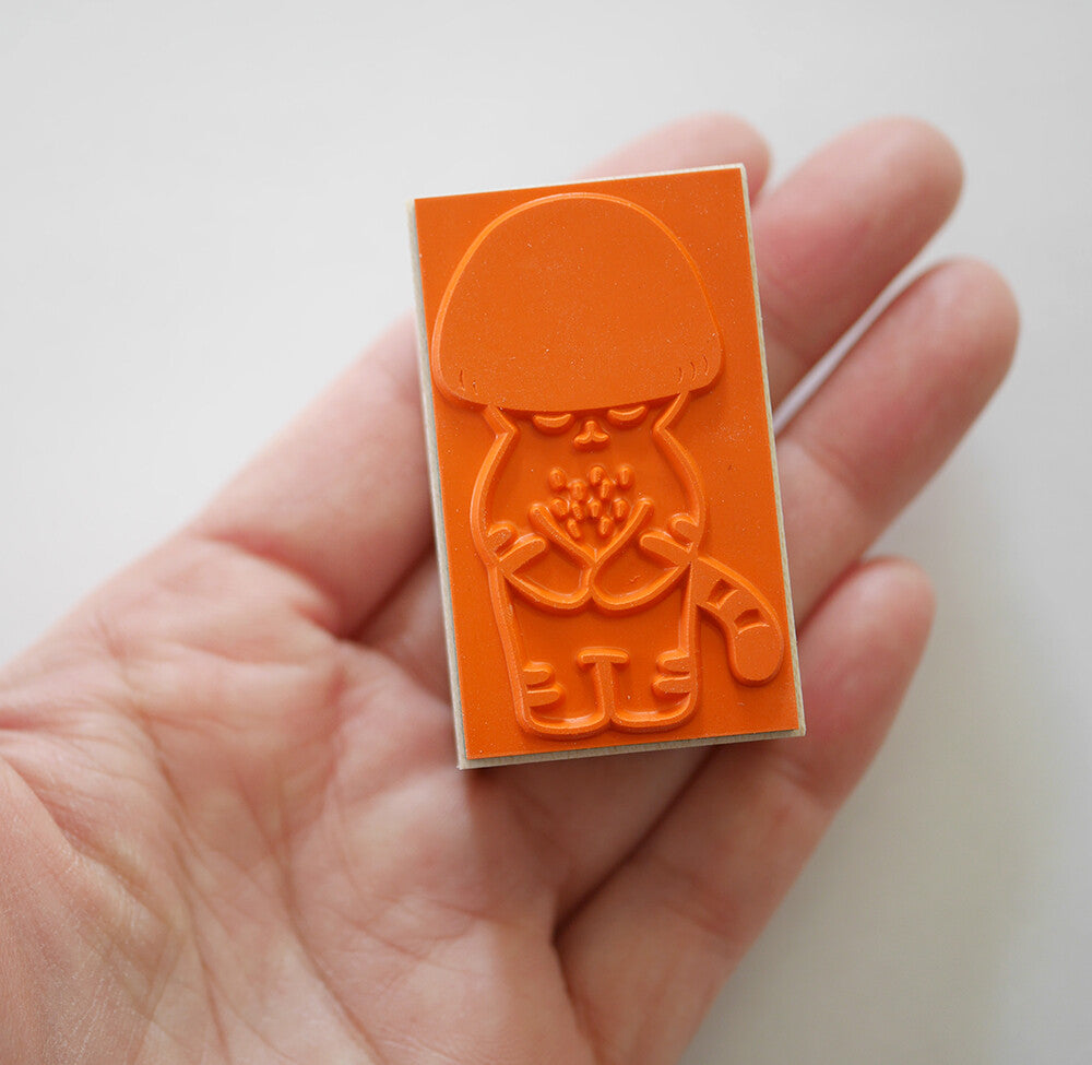 4Legs Rubber Stamp: Mushroom Cats B