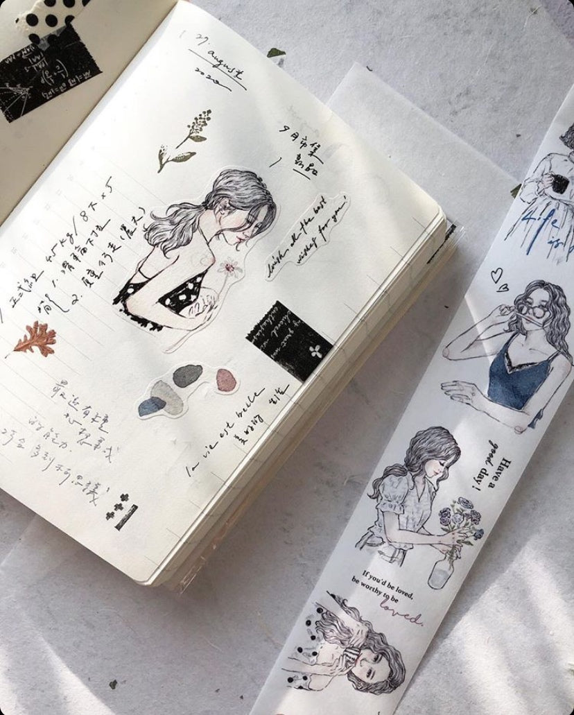 Pion Washi Tape: Sketch Girls