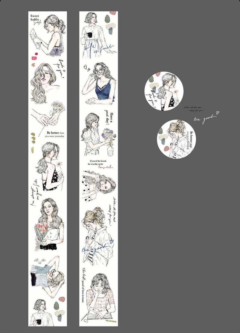 Pion Washi Tape: Sketch Girls