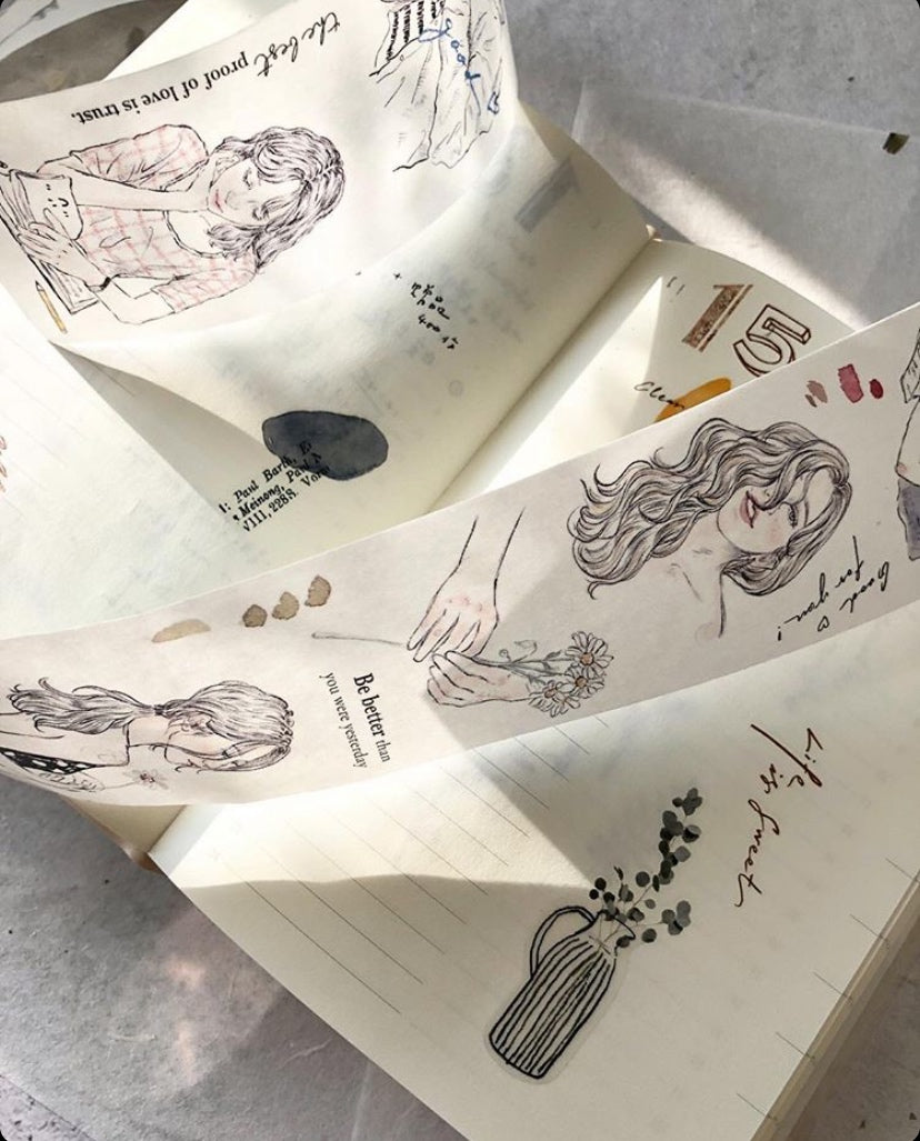 Pion Washi Tape: Sketch Girls