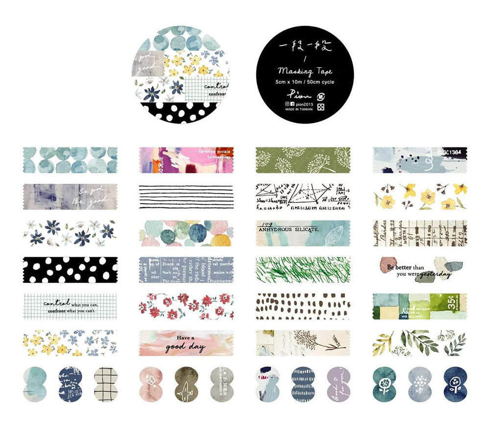 Pion Washi Tape: Strips