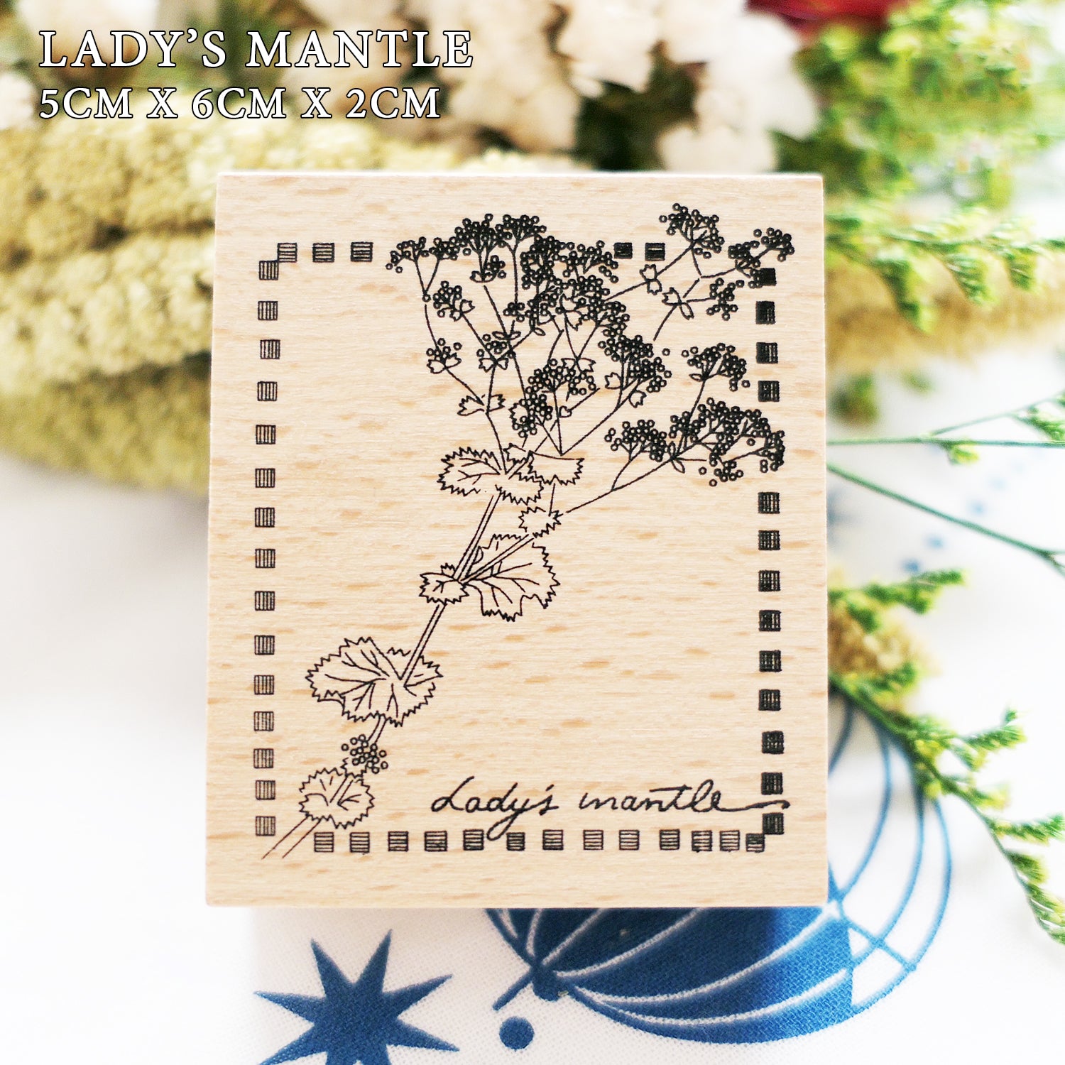 Yowoo Studio Rubber Stamp: Plants Etchings
