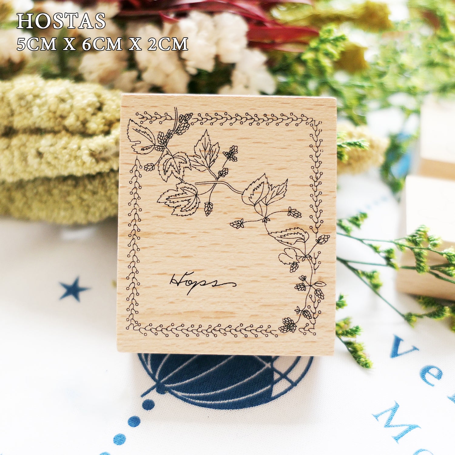 Yowoo Studio Rubber Stamp: Plants Etchings