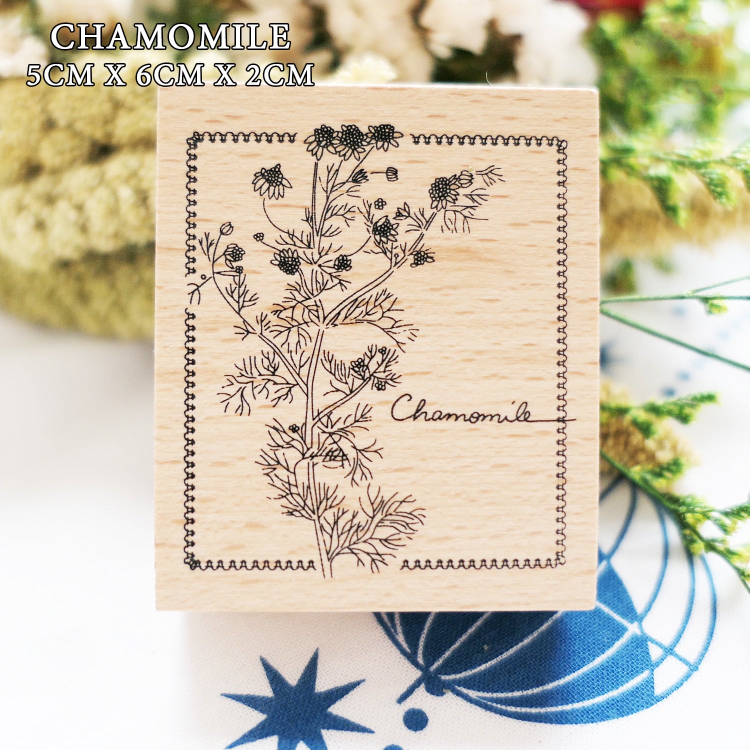 Yowoo Studio Rubber Stamp: Plants Etchings
