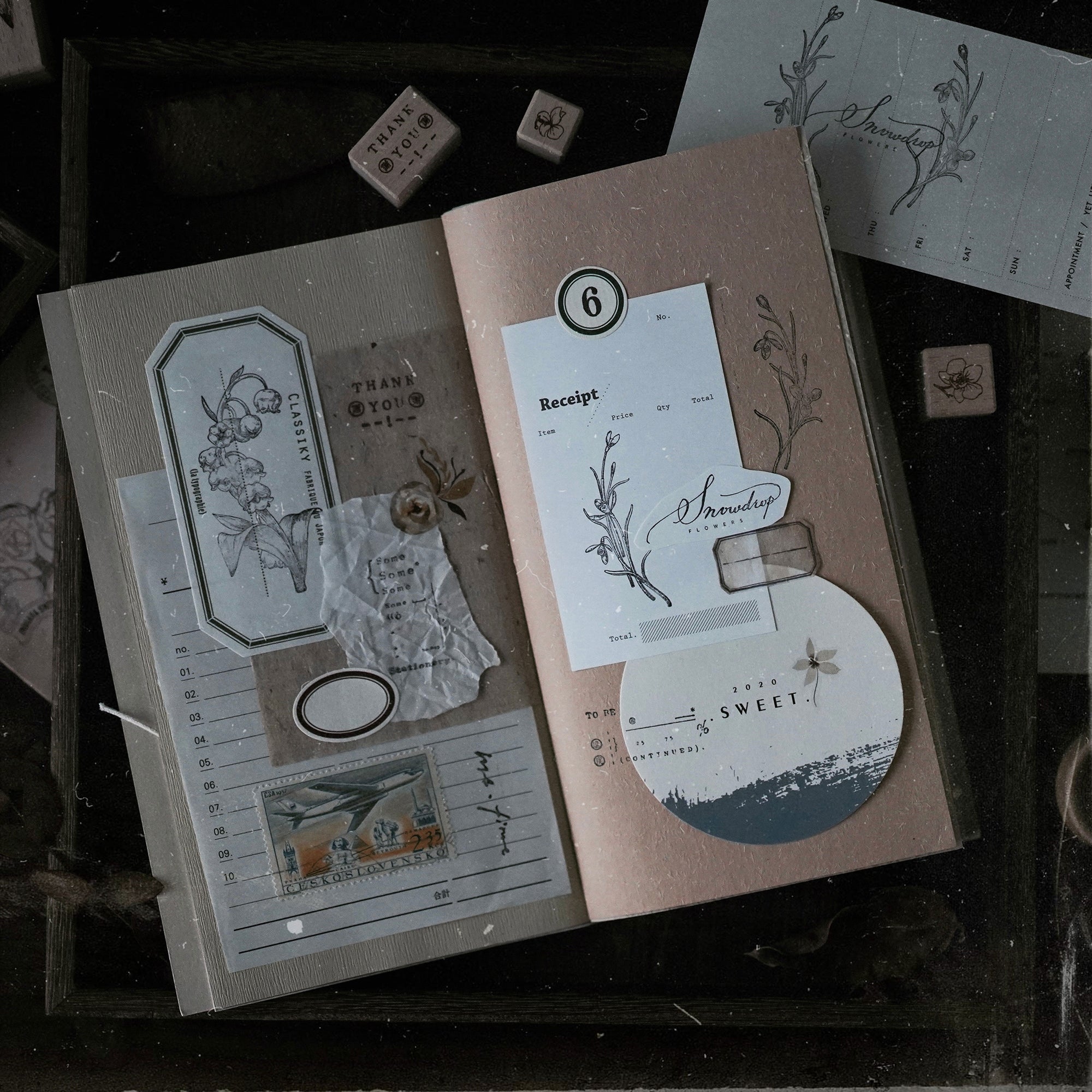 Prologue Studio Stamp: Snowdrop Flowers