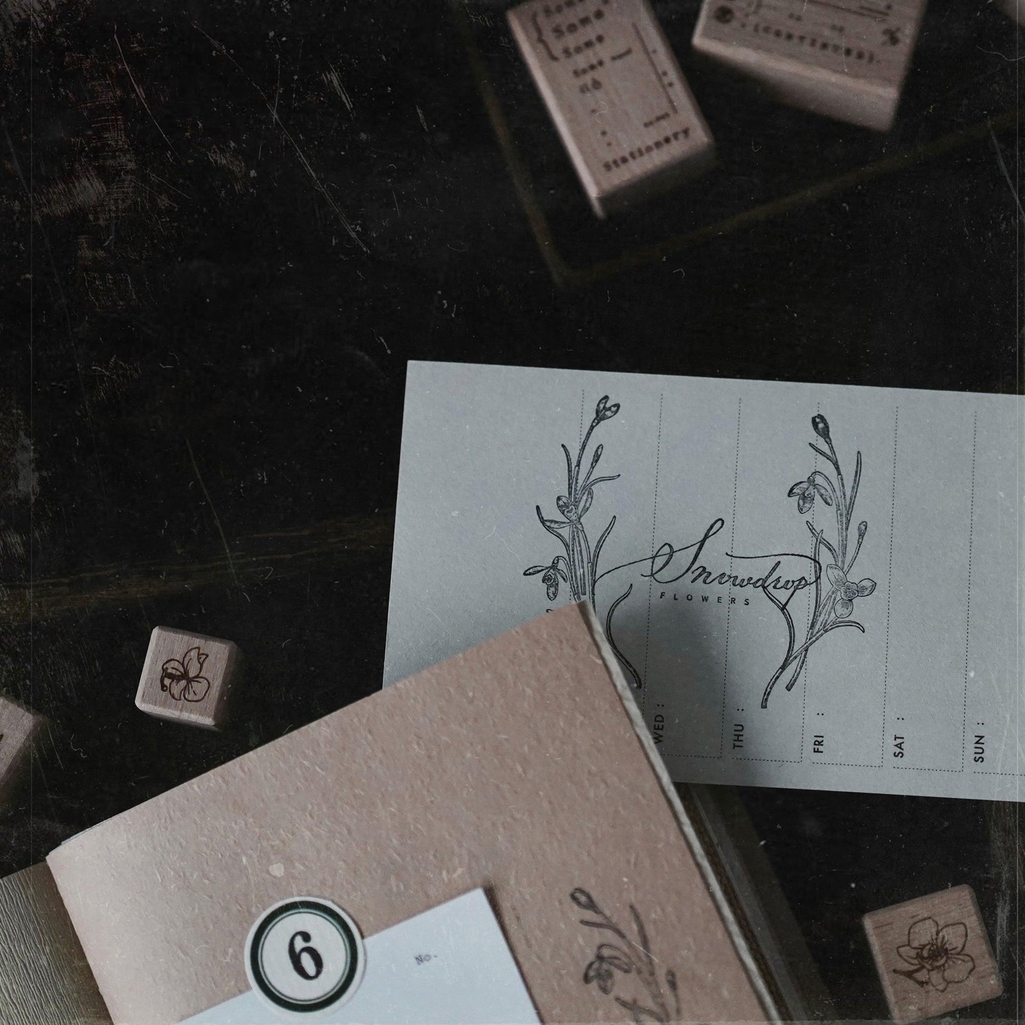 Prologue Studio Stamp: Snowdrop Flowers