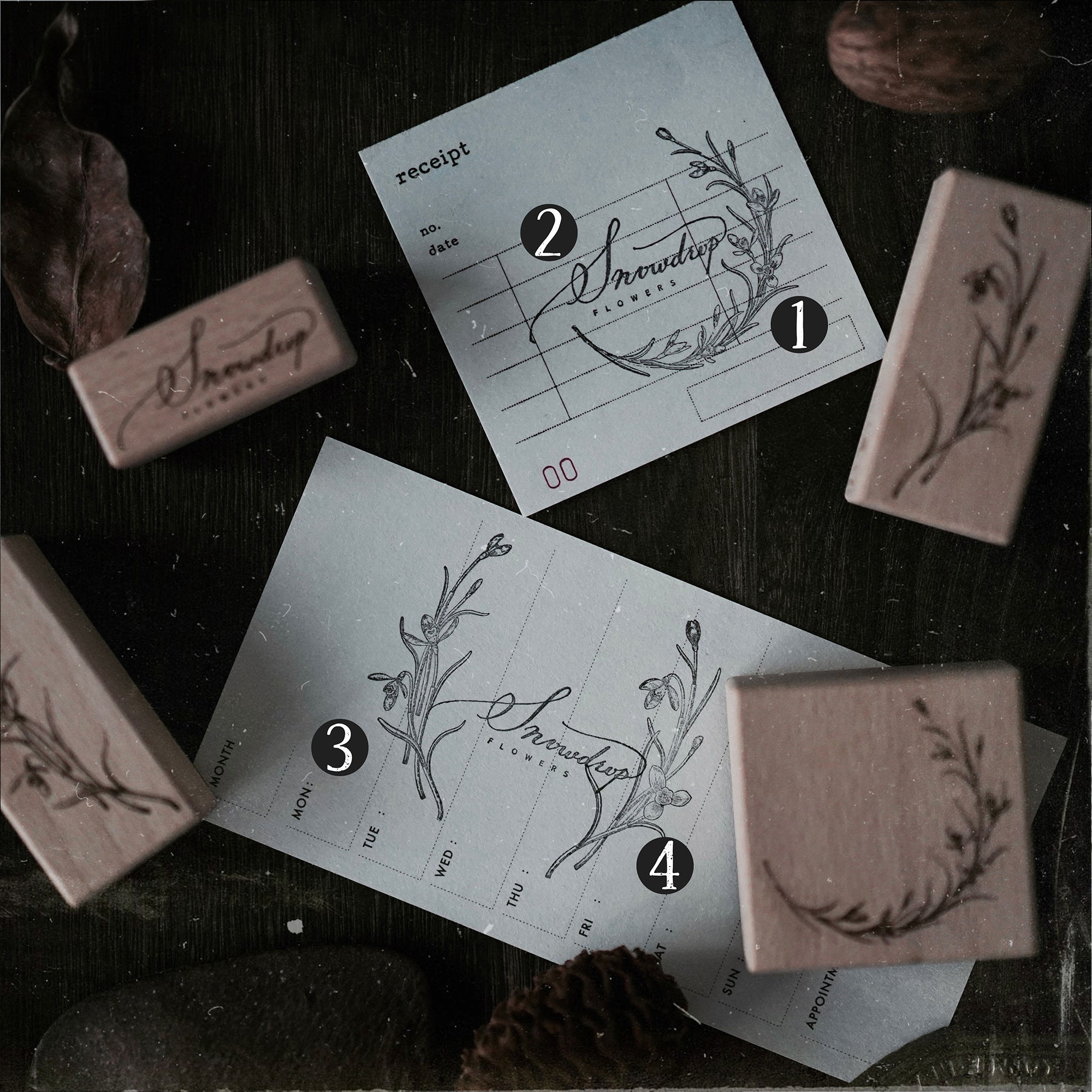 Prologue Studio Stamp: Snowdrop Flowers