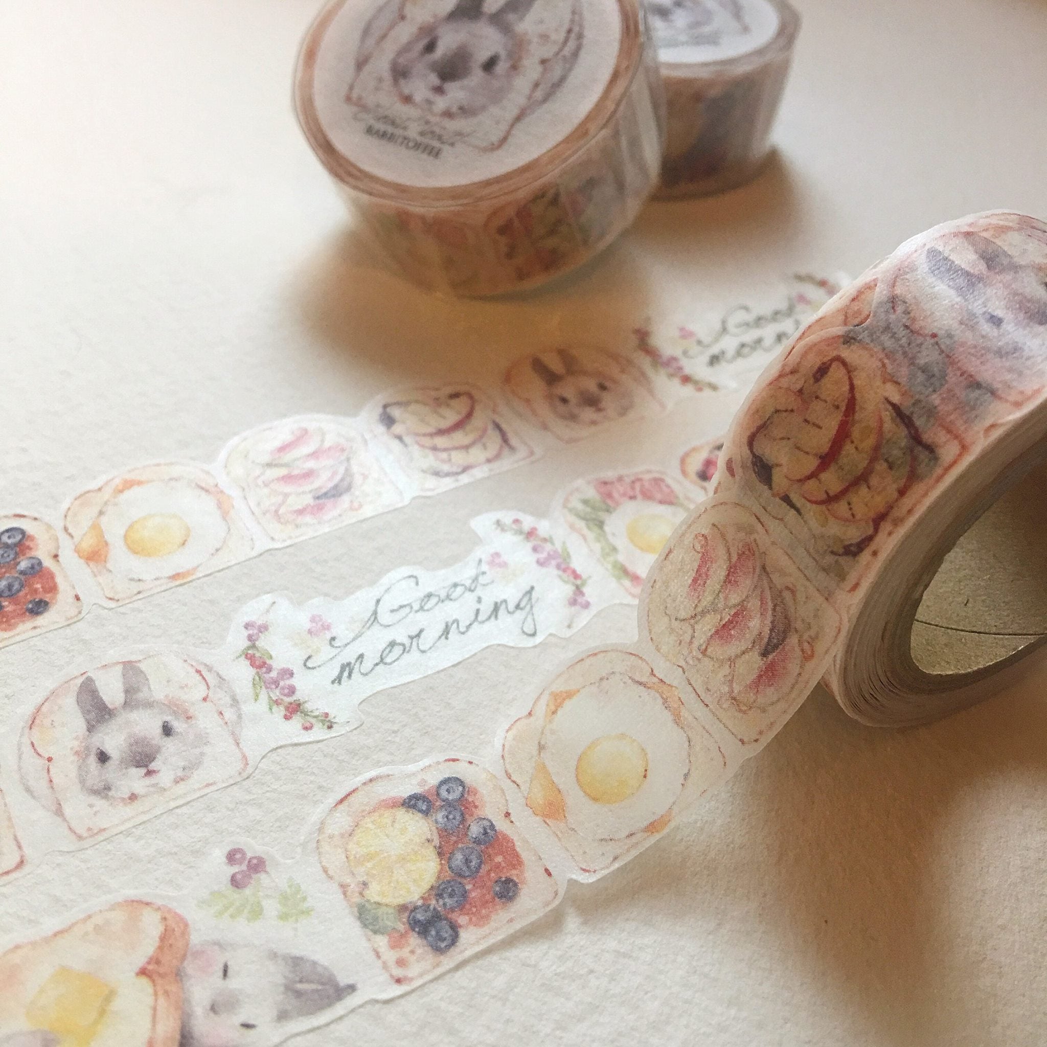 Rabbitoffee Washi Tape: Toast Toast