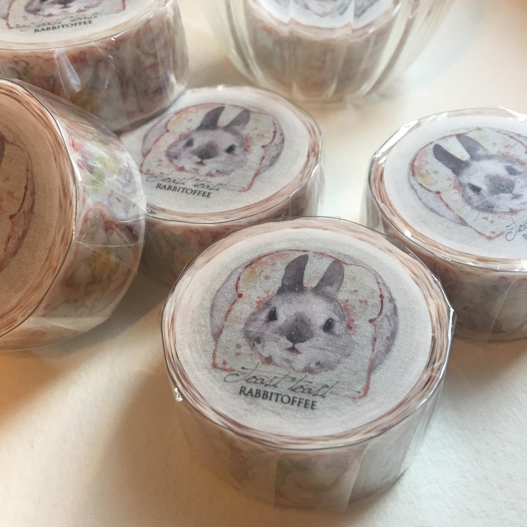 Rabbitoffee Washi Tape: Toast Toast
