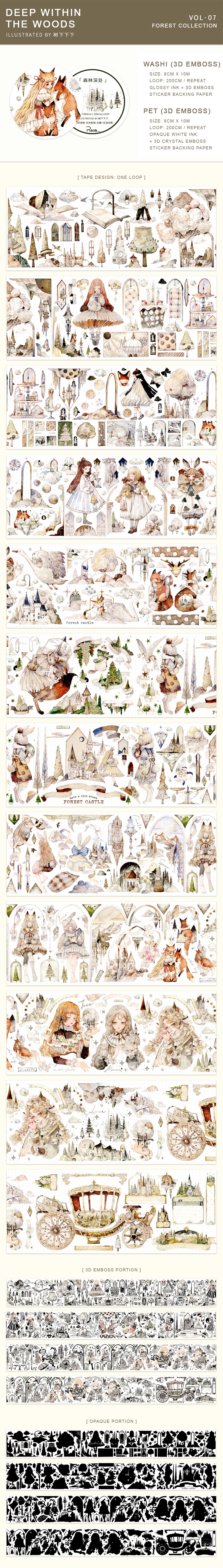 Reco Studio Masking Tape: Deep within the Woods