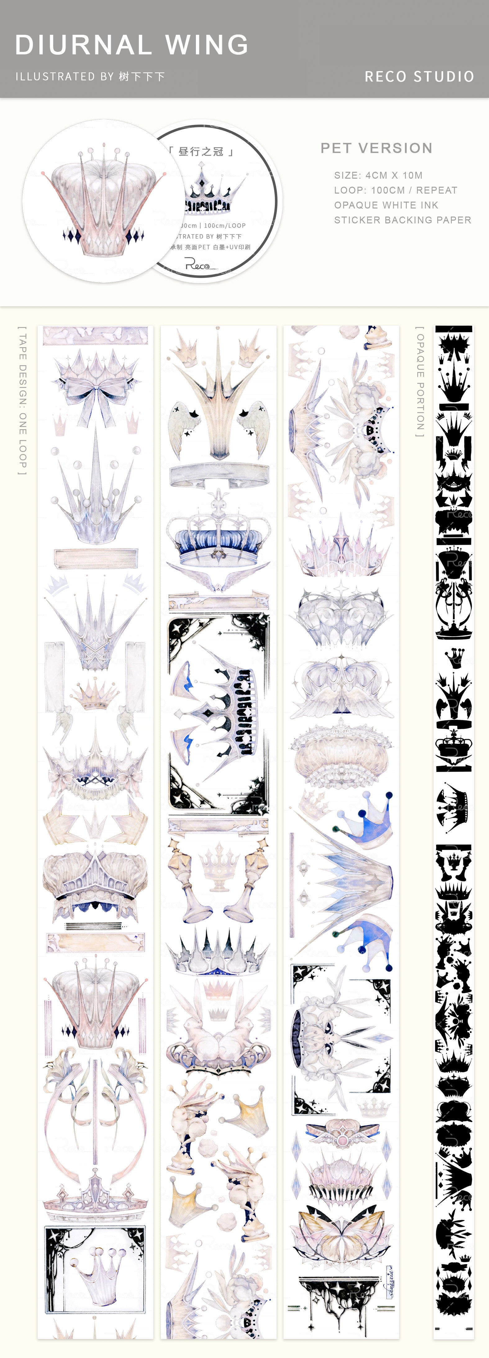 Reco Studio Masking Tape: Diurnal Crown