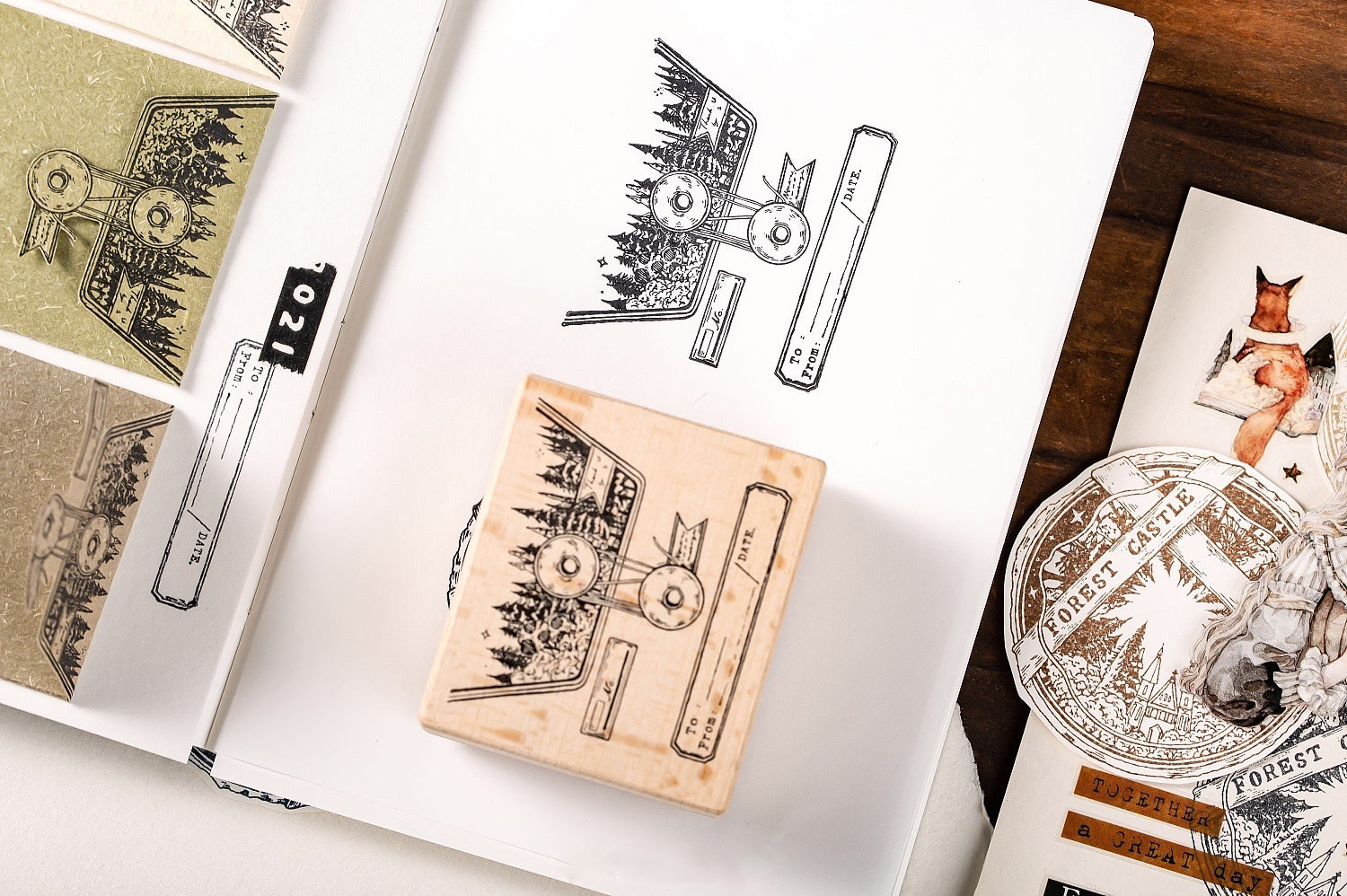 Reco Studio Rubber Stamp: Forest