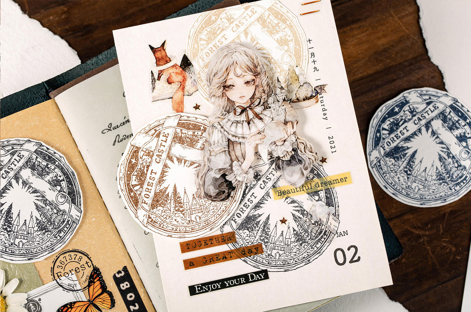 Reco Studio Rubber Stamp: Forest