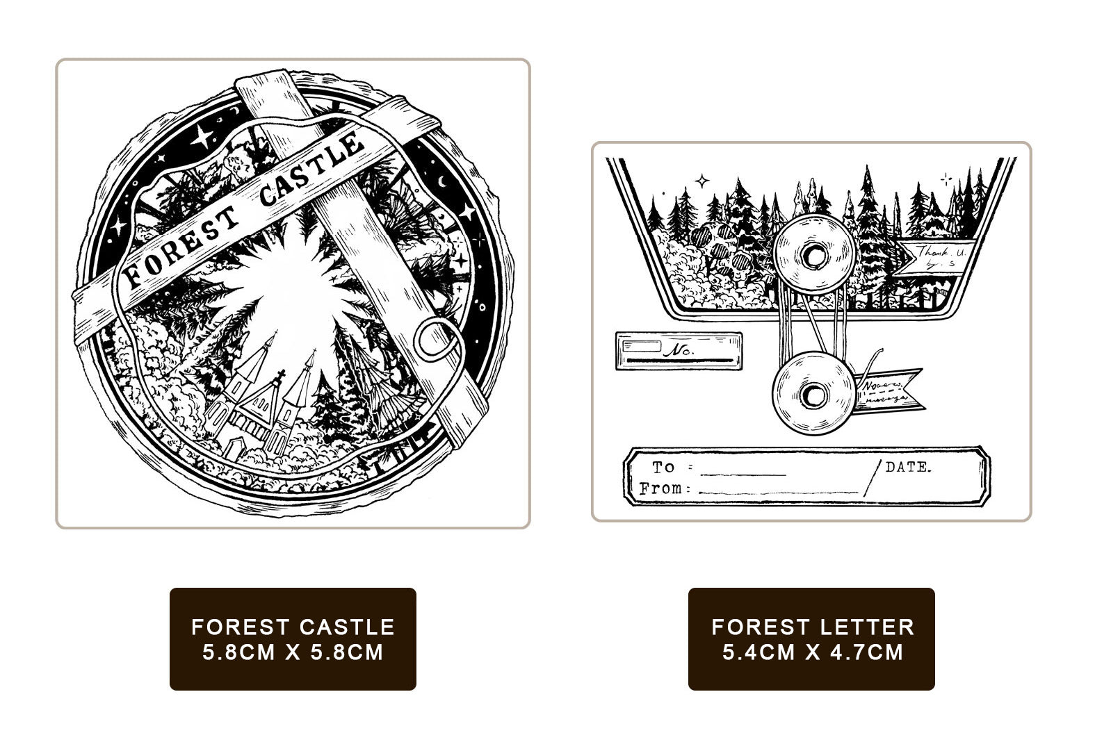 Reco Studio Rubber Stamp: Forest