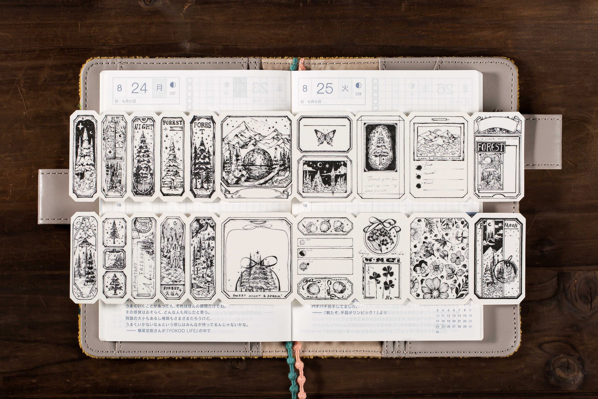 Reco Studio Masking Tape: Forest Memo