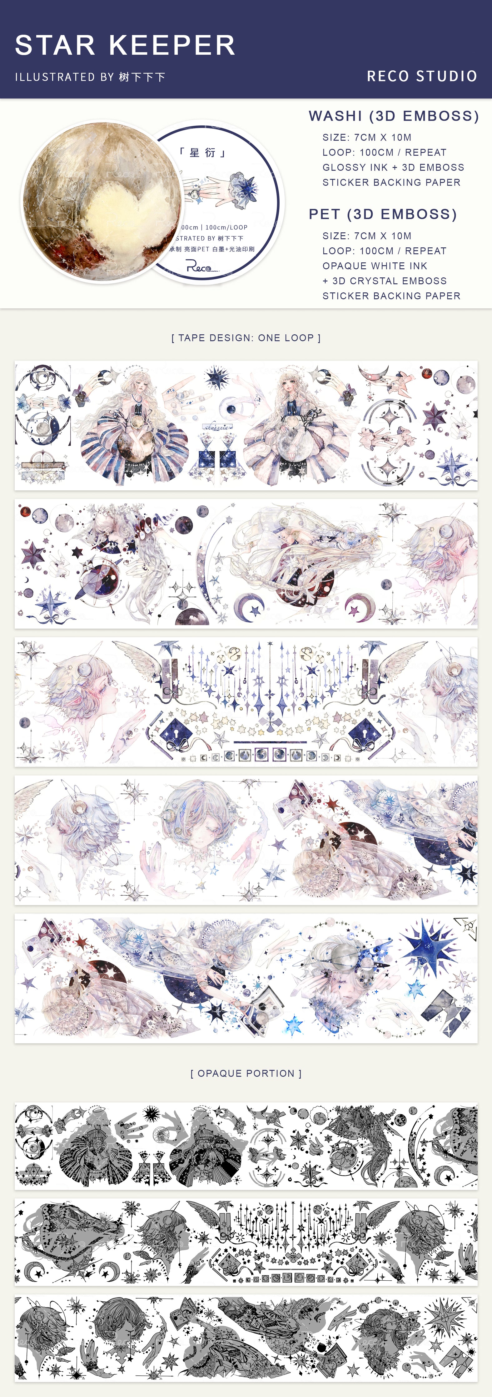 Reco Studio Masking Tape: Star Keeper