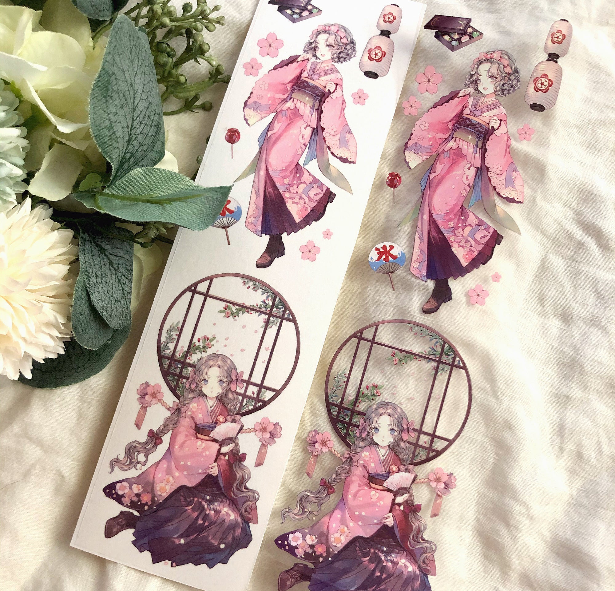Yimu Studio Masking Tape: Sakura Girls