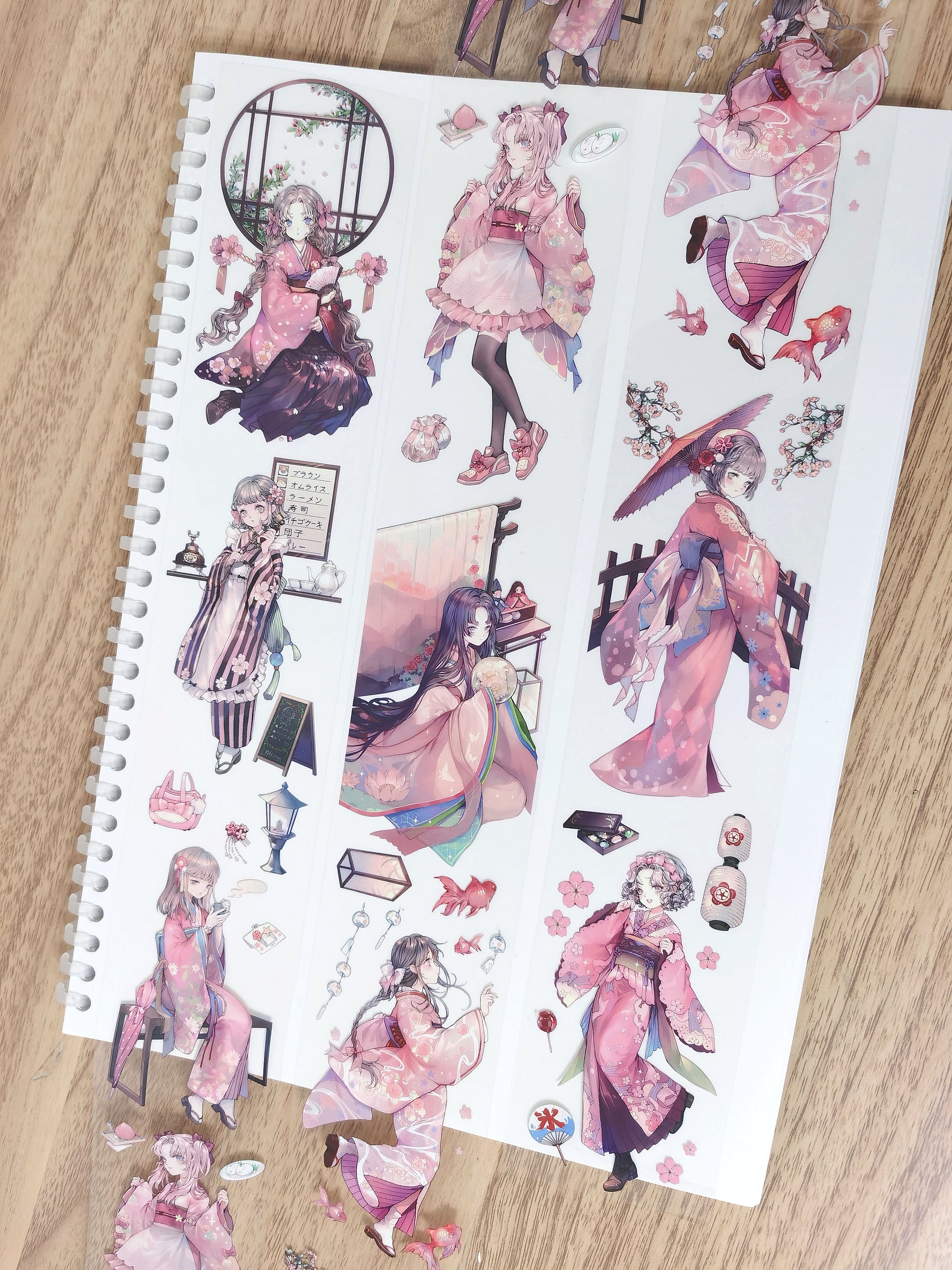 Yimu Studio Masking Tape: Sakura Girls