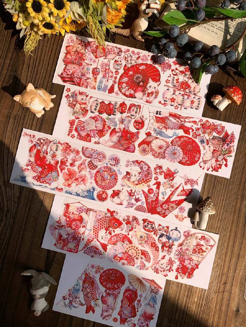 Tournesol Studio Masking Tape: Sakura Fox