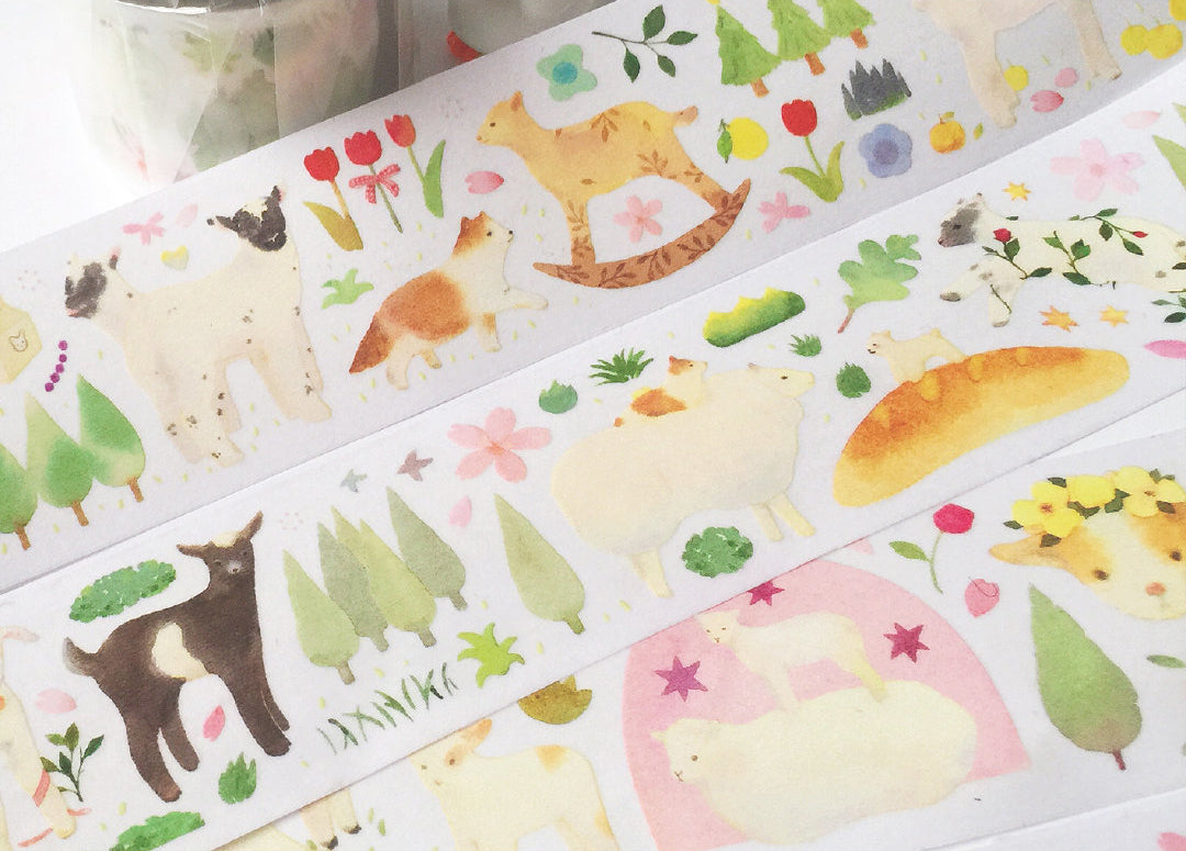 KY Studio Masking Tape: Sakura & Sheep