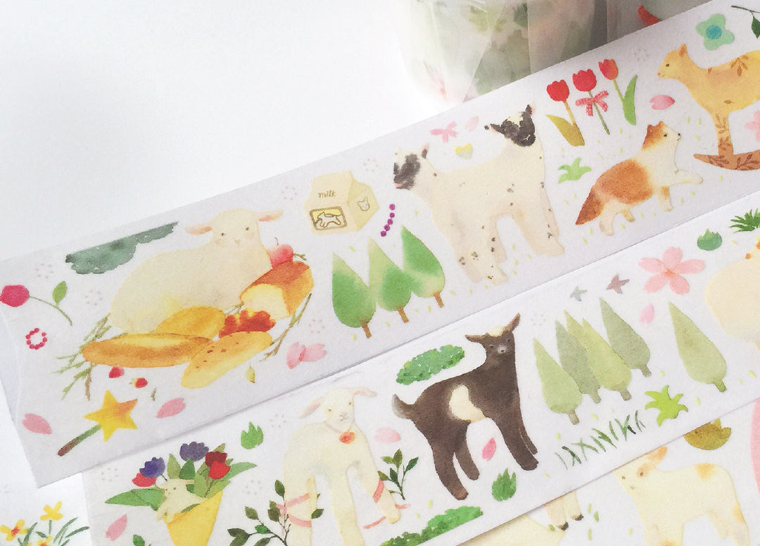 KY Studio Masking Tape: Sakura & Sheep
