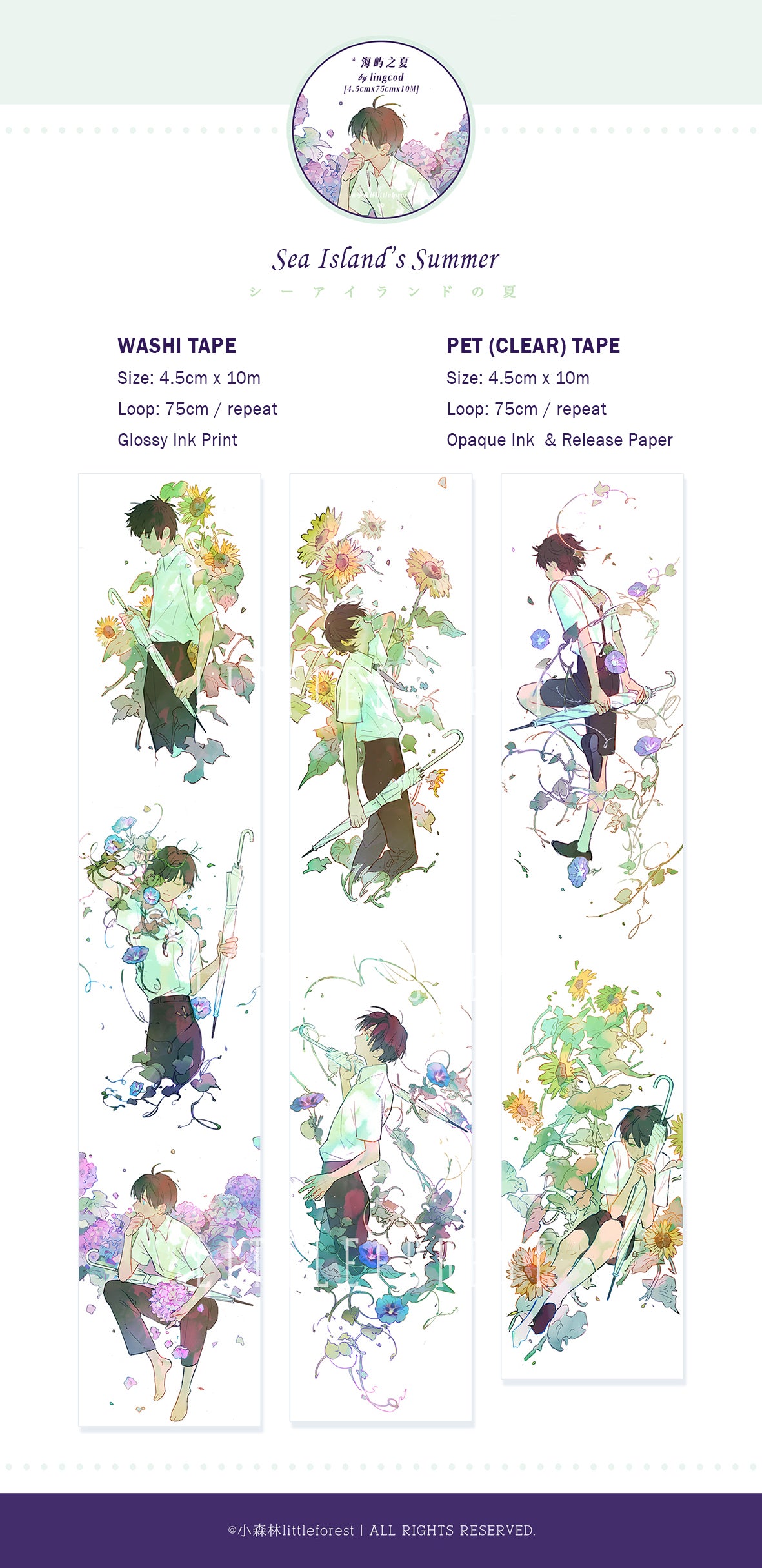 Little Forest Masking Tape: Sea Island's Summer
