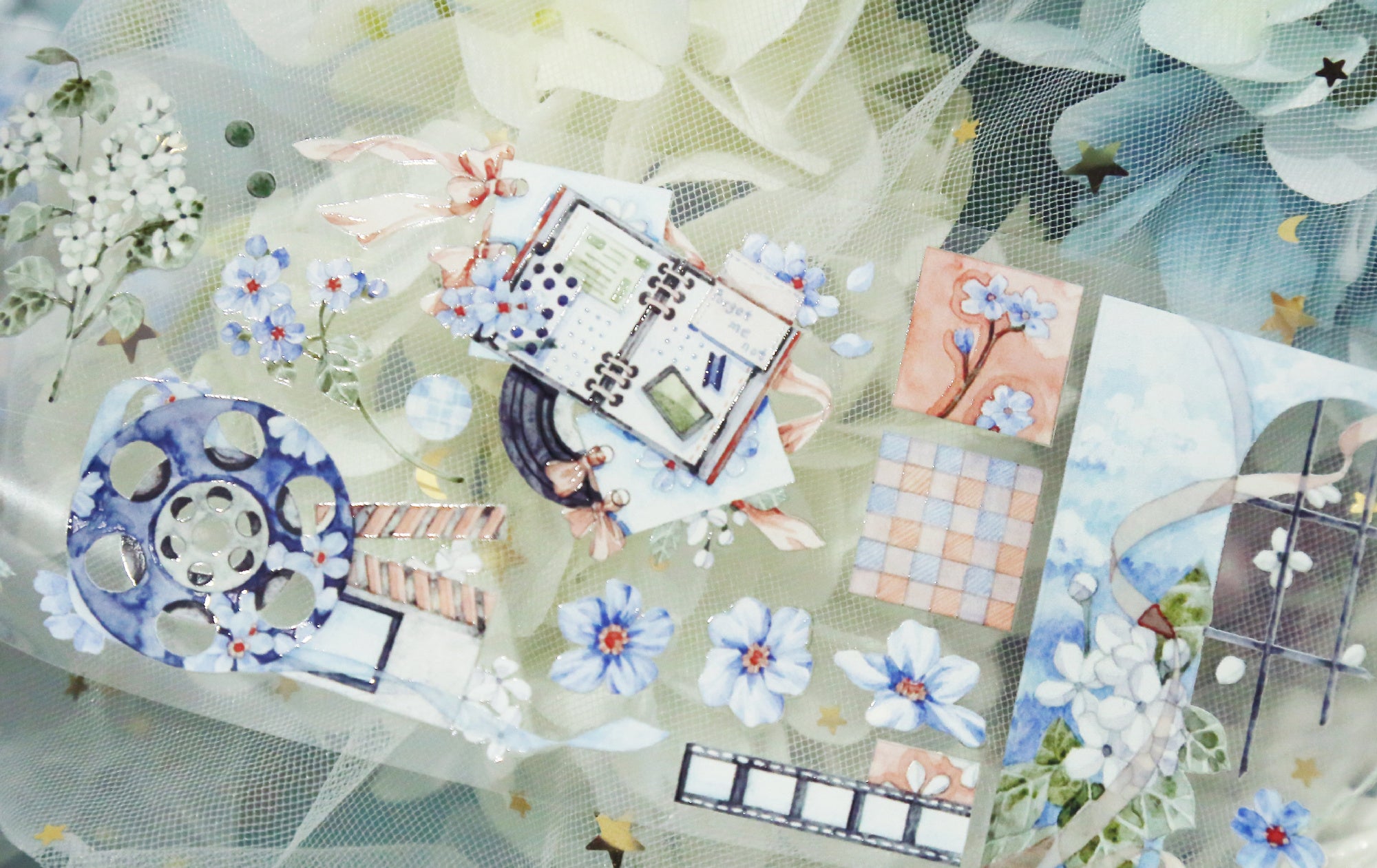 Shine Studio Masking Tape: Blue Montage