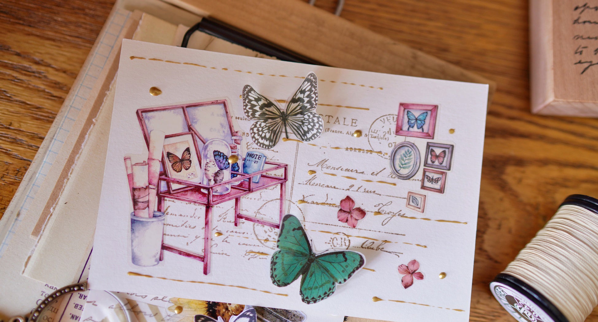 Shine Studio Masking Tape: Butterfly Emporium