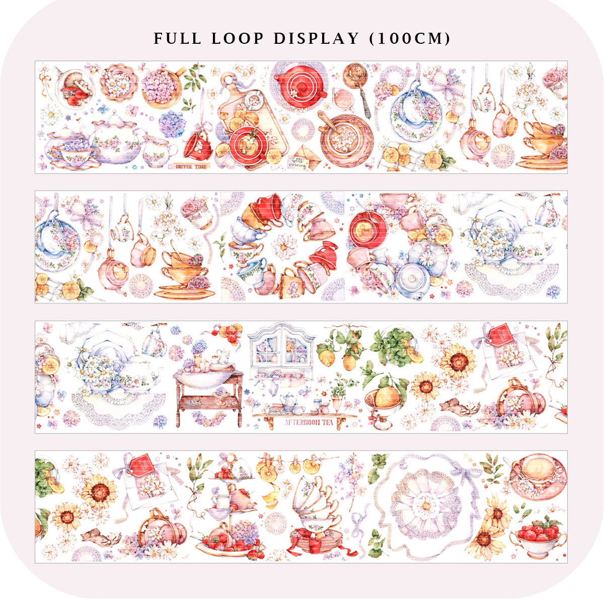 Shine Studio Masking Tape: Spring Tea Party