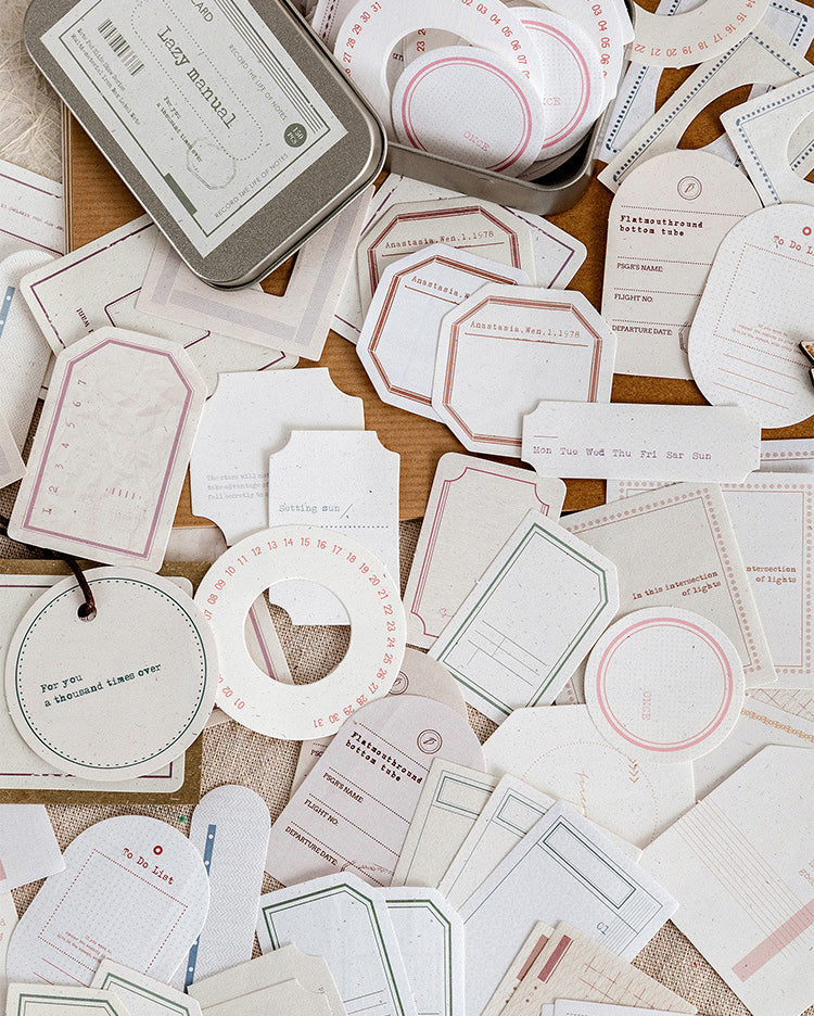 Vintage Projector Slides Paper Labels