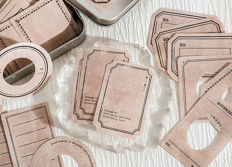 Vintage Projector Slides Paper Labels