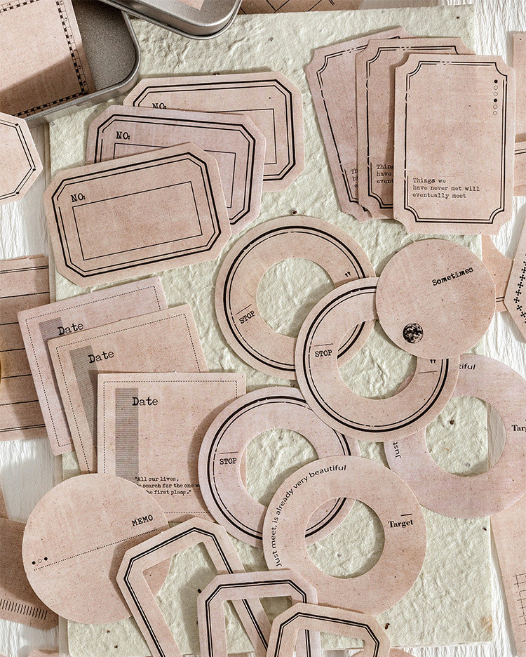 Vintage Projector Slides Paper Labels