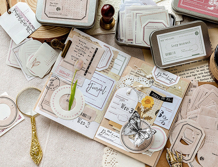 Vintage Projector Slides Paper Labels