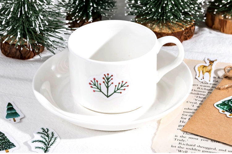 Snow Blanketed Forest Box Sticker Set