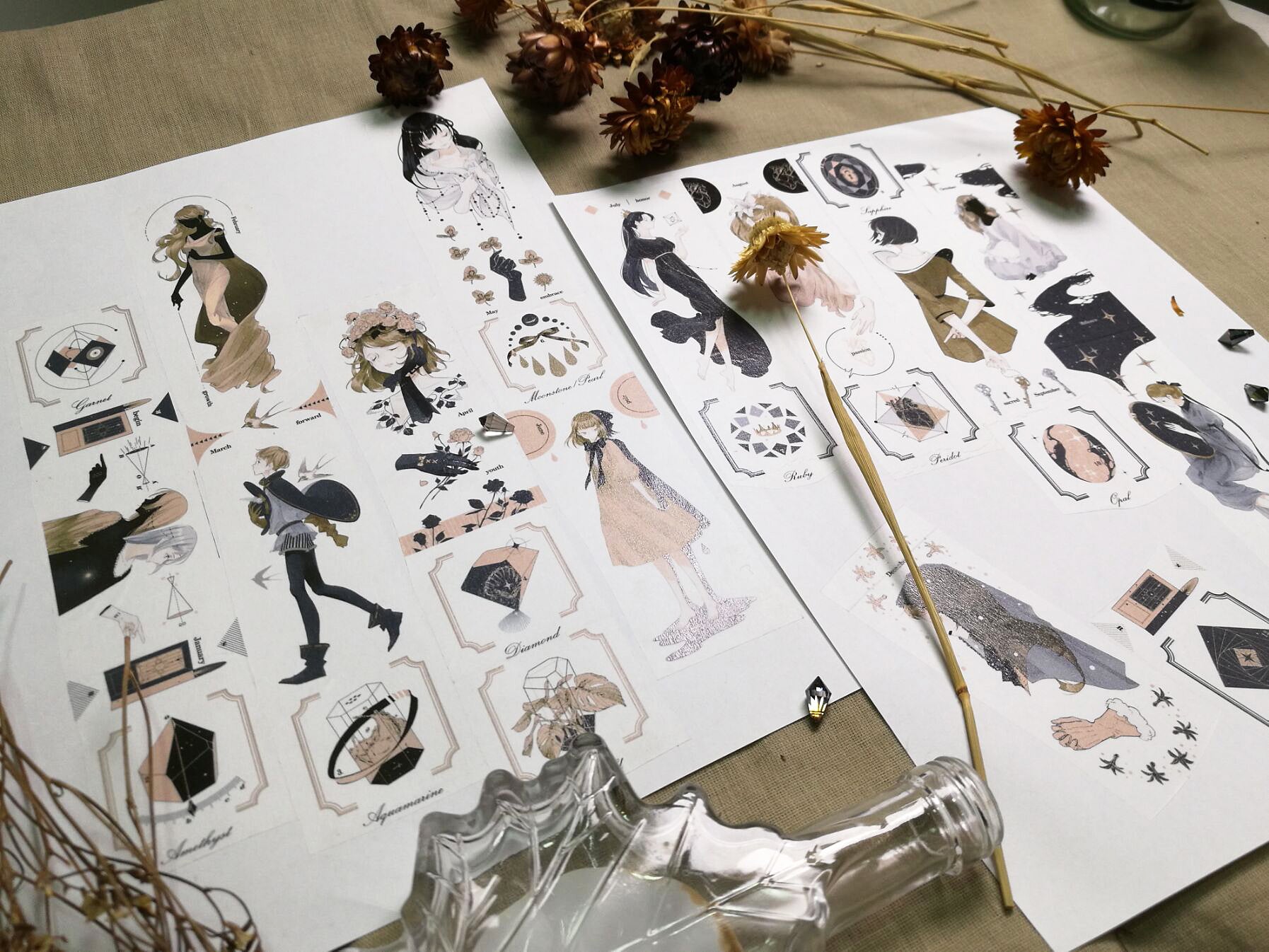 Scribbulus Everchanging Inks Washi Tape: Birthstone