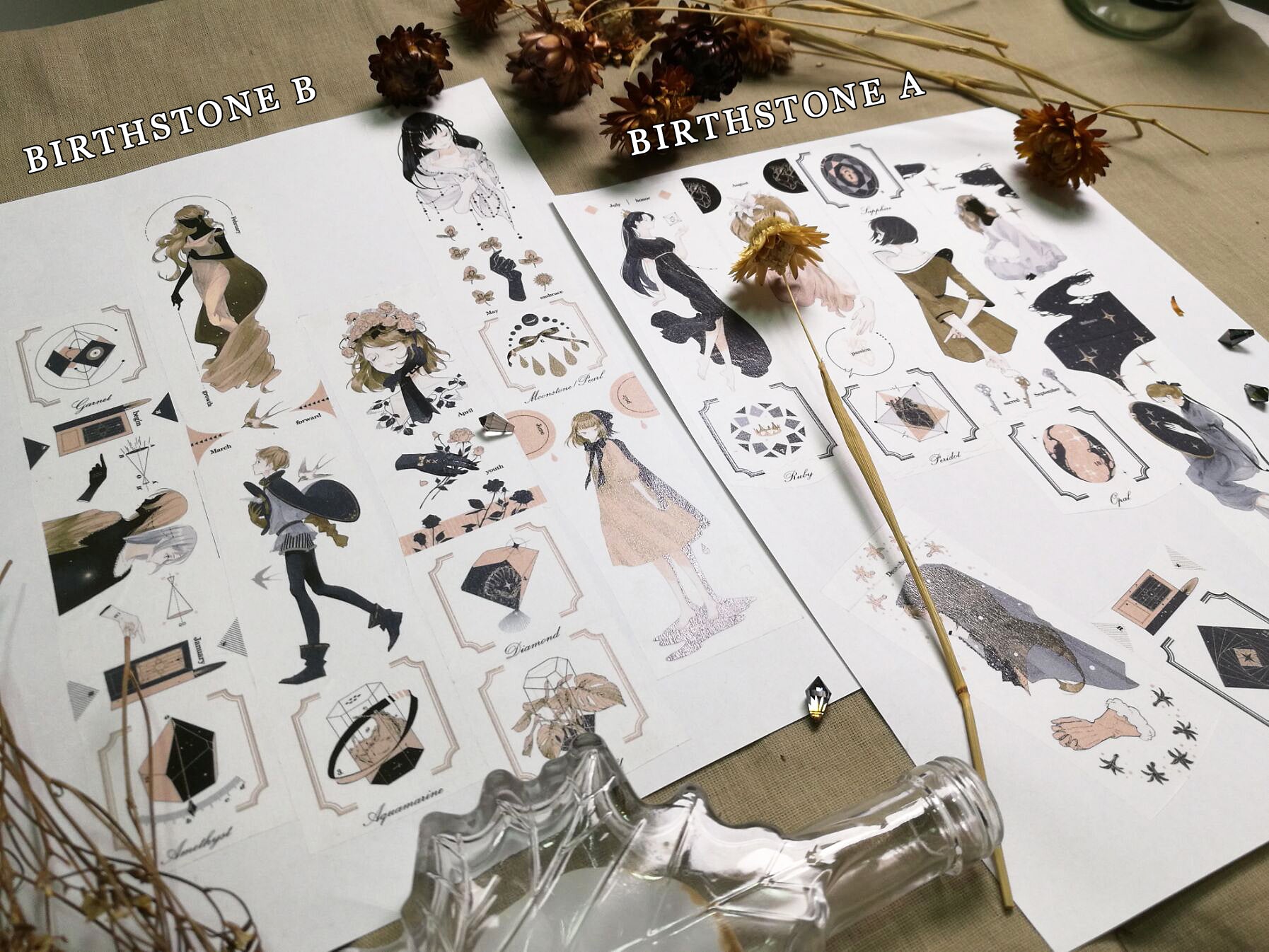 Scribbulus Everchanging Inks Washi Tape: Birthstone