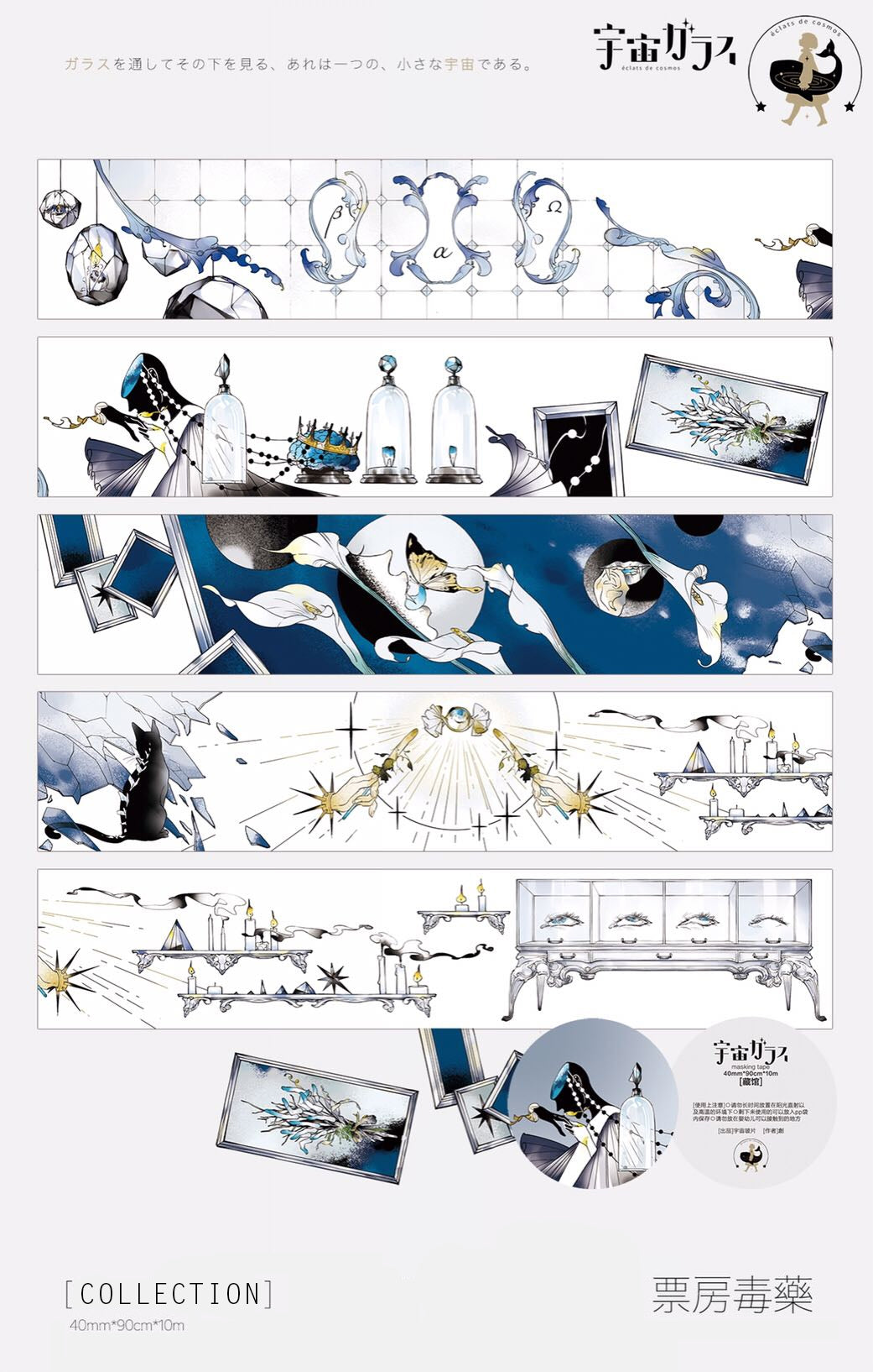 Scribbulus Everchanging Inks Washi Tape: Birthstone