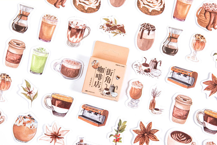 Streetside Cafe Box Stickers Set