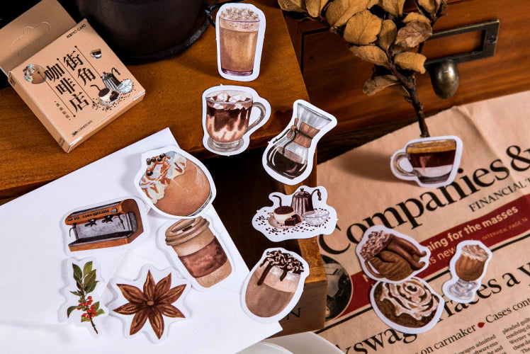 Streetside Cafe Box Stickers Set