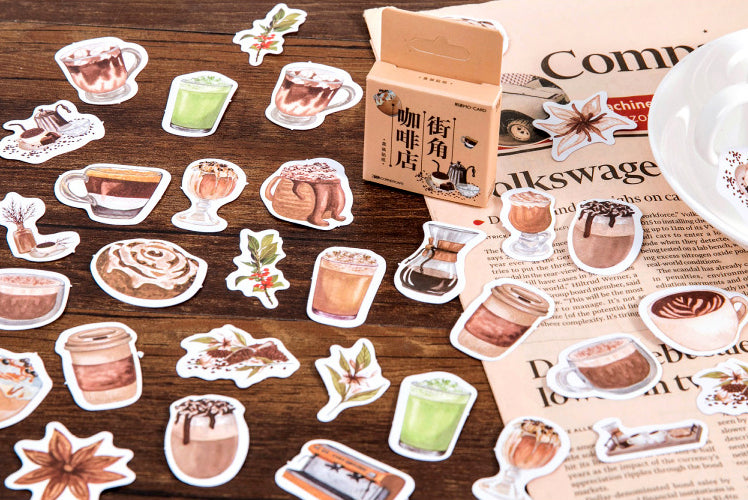 Streetside Cafe Box Stickers Set