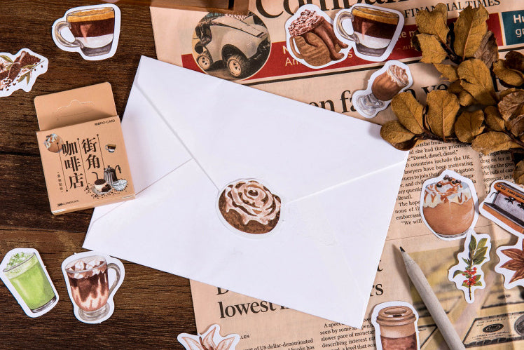 Streetside Cafe Box Stickers Set