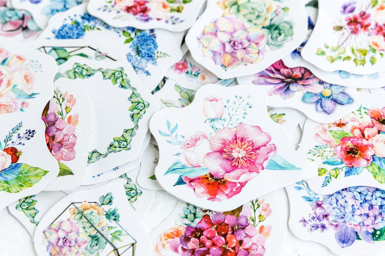 Succulents Box Sticker Set