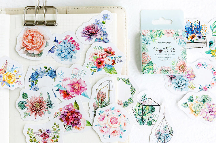 Succulents Box Sticker Set